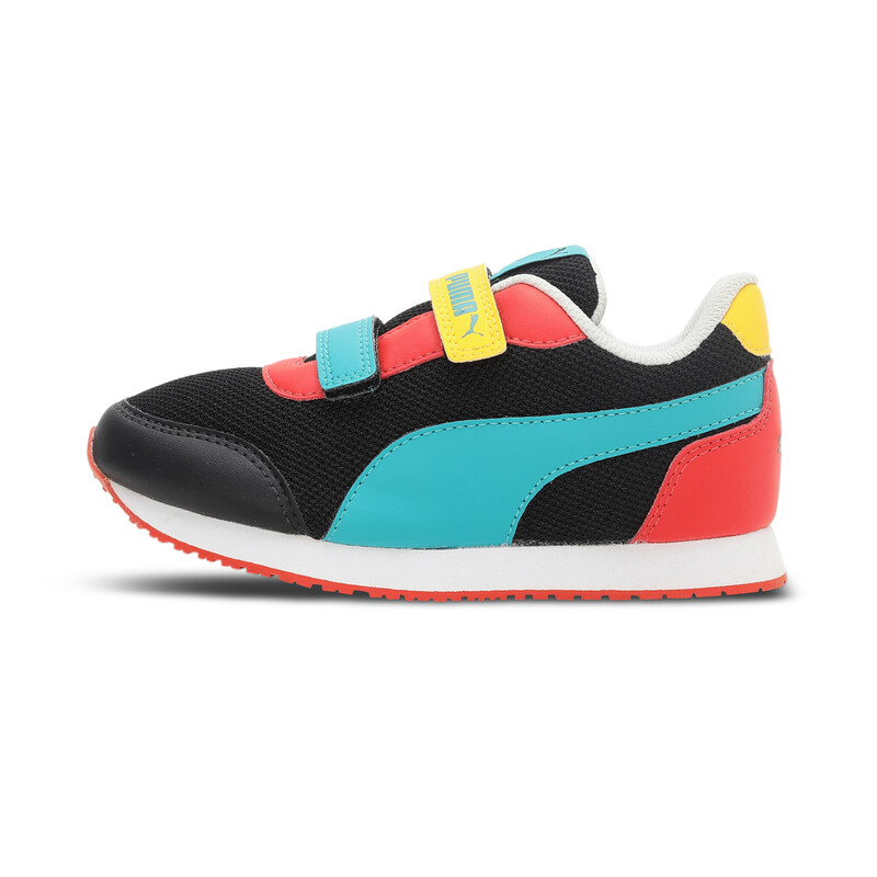 

PUMA Axel Kid's Sneakers, Black/orange/blue