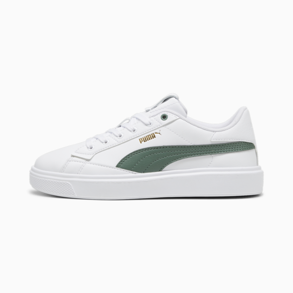 Lajla Leather Sneakers Women, PUMA White-Eucalyptus, large-ZAF
