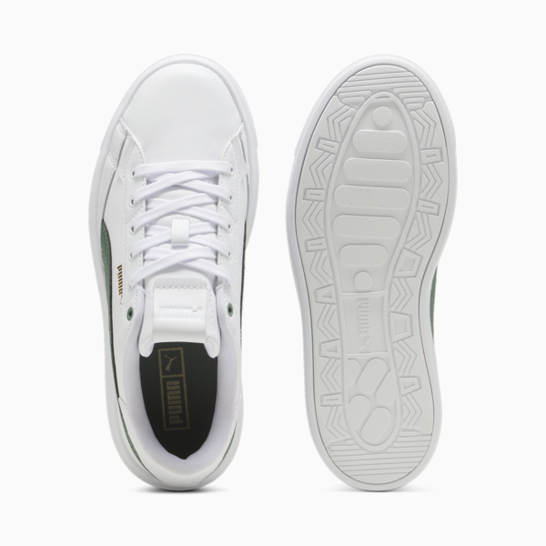 Lajla Leather Sneakers Women, PUMA White-Eucalyptus, large-ZAF