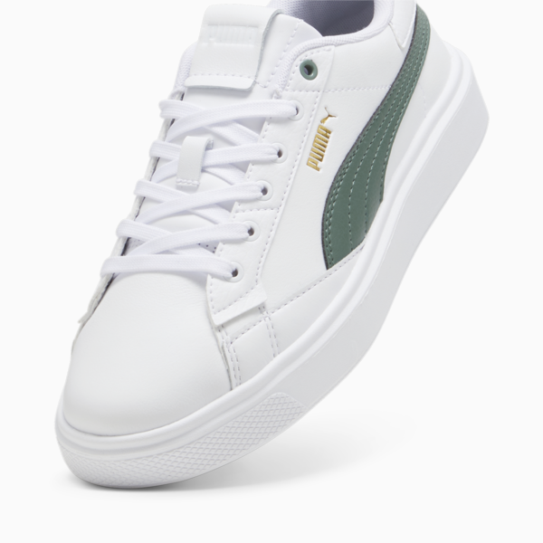 Lajla Leather Sneakers Women, PUMA White-Eucalyptus, large-ZAF