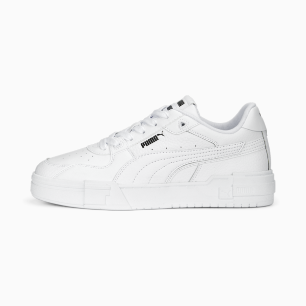 CA Pro Glitch Leather Sneakers, PUMA White-PUMA Black, large-MEX