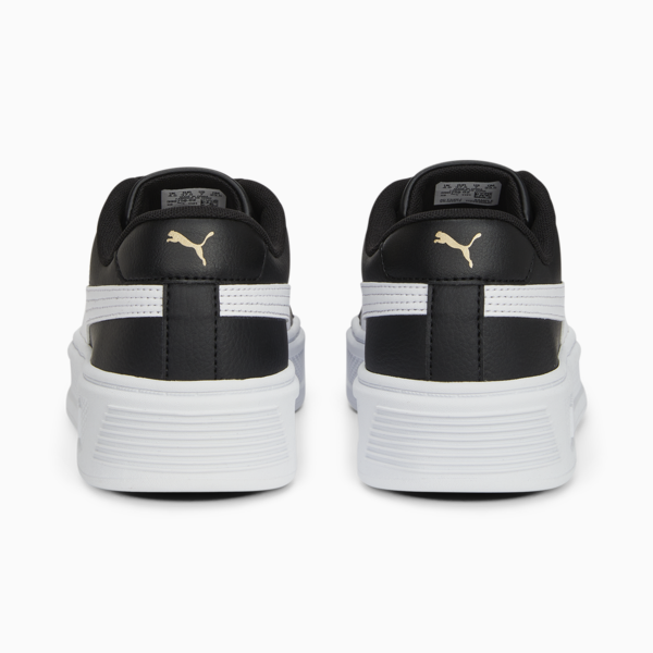 Smash Platform v3 Sneakers Women, PUMA Black-PUMA White-PUMA Gold, large-ZAF