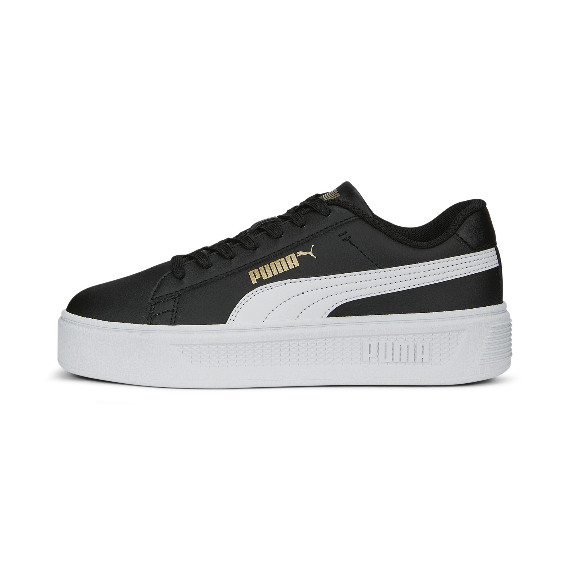 Women's Puma Smash Platform V3 Sneakers, Black, Size 37.5, Shoes