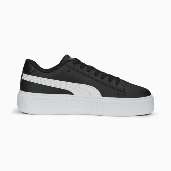 Smash Platform v3 Sneakers Women, PUMA Black-PUMA White-PUMA Gold, large-ZAF