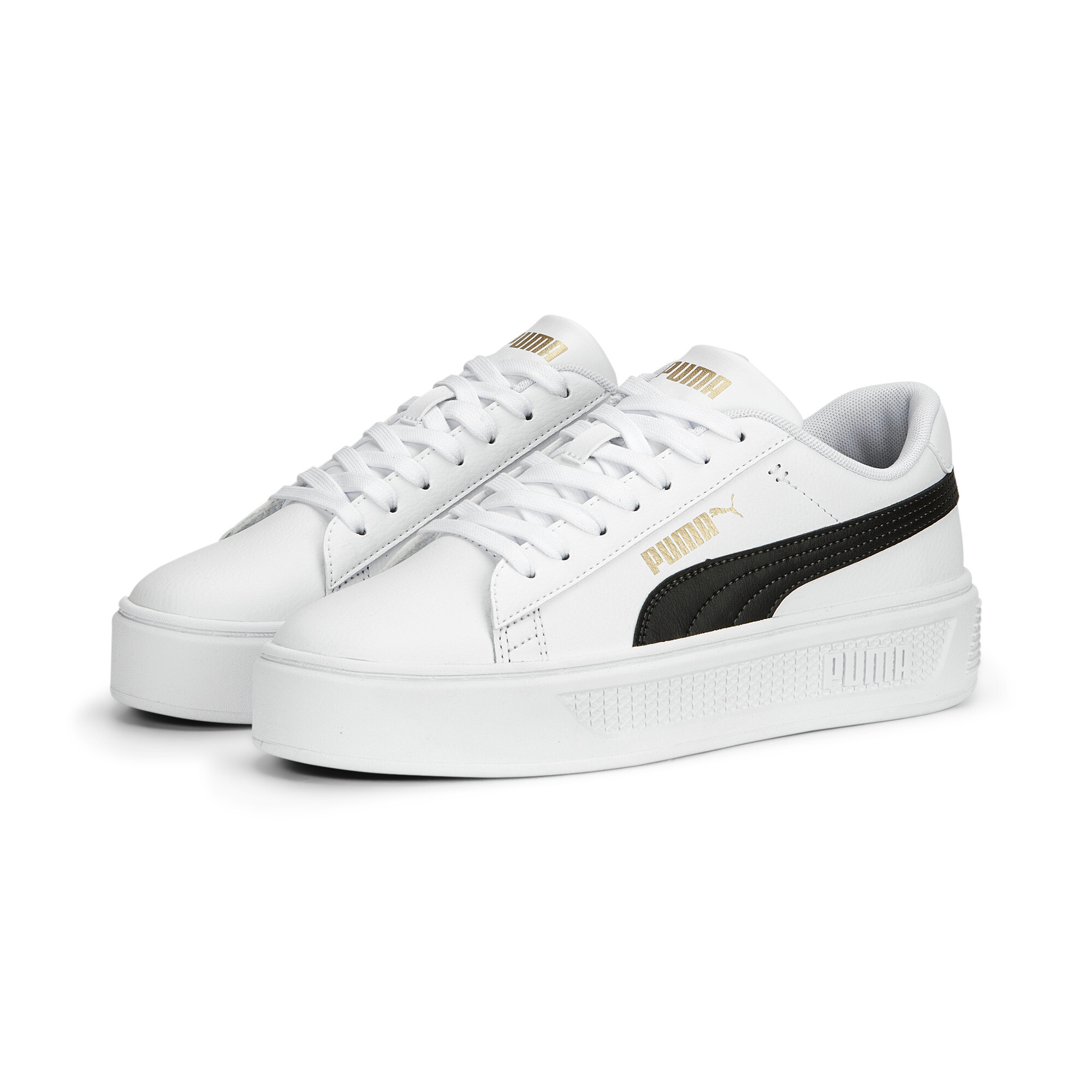 Women's Puma Smash Platform V3 Sneakers, White, Size 37, Shoes