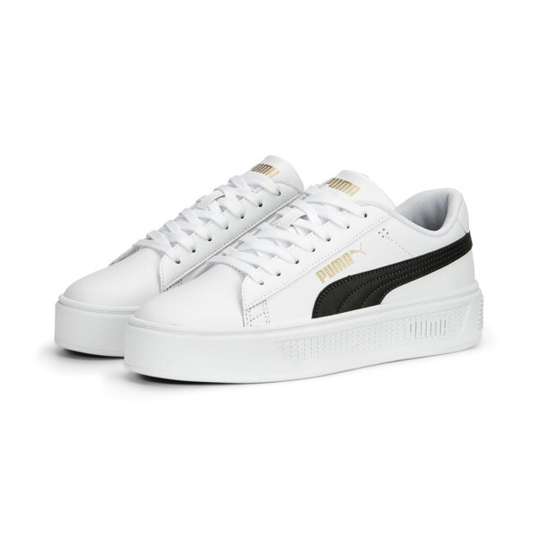 Puma women's basket platform metallic fashion sneaker clearance
