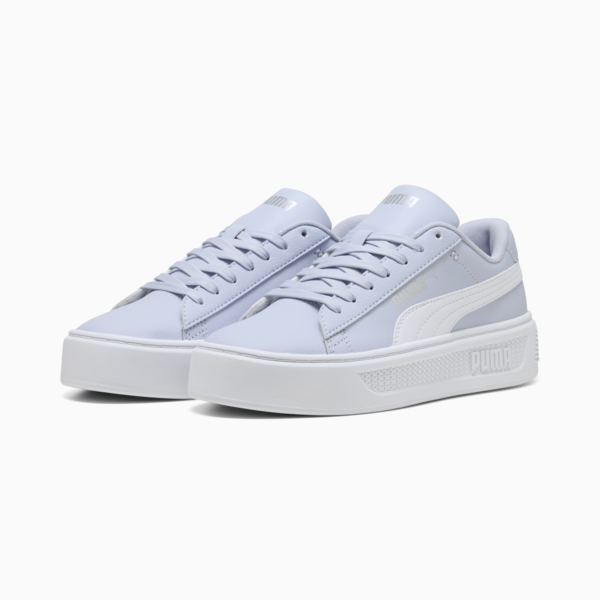 Tenis Smash Platform V3 para mujer, Cool Weather-PUMA White-PUMA Silver, large-MEX