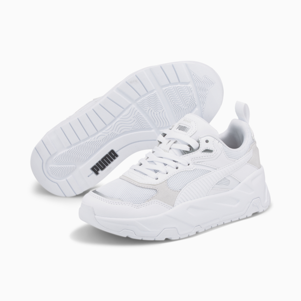 Trinity Shoes Youth, PUMA White-PUMA White-PUMA Silver, large-ZAF