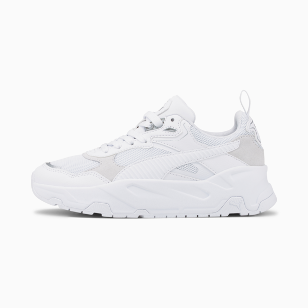 Trinity Shoes Youth, PUMA White-PUMA White-PUMA Silver, large-ZAF