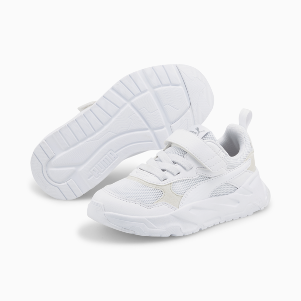 Zapatillas juveniles Trinity, PUMA White-PUMA White-PUMA Silver, large-ARG