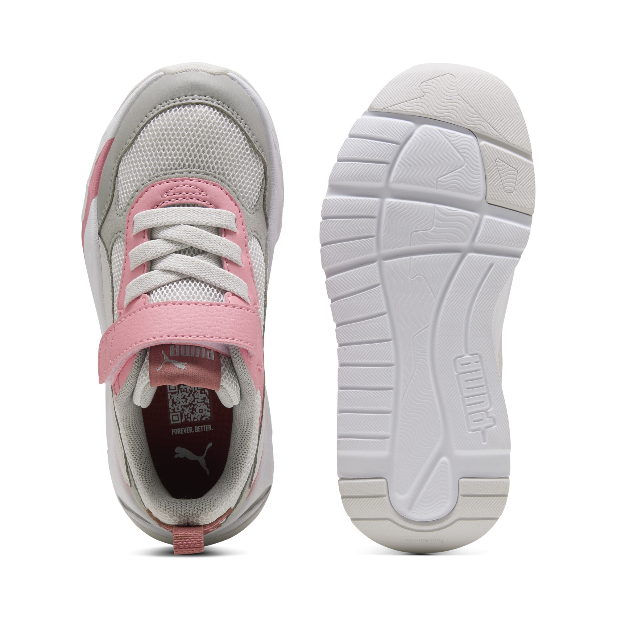 PUMA Trinity sneakers, Roze/Grijs, Maat 33 thumbnail 4