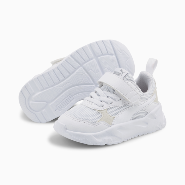 Zapatillas para bebés Trinity, PUMA White-PUMA White-PUMA Silver, large-ARG