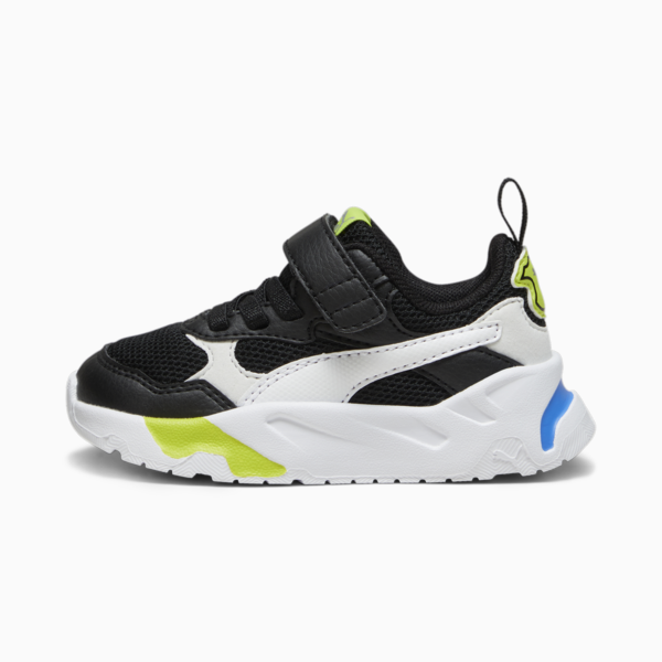 Trinity Sneakers Babies, PUMA Black-PUMA White-Lime Smash, large-ZAF
