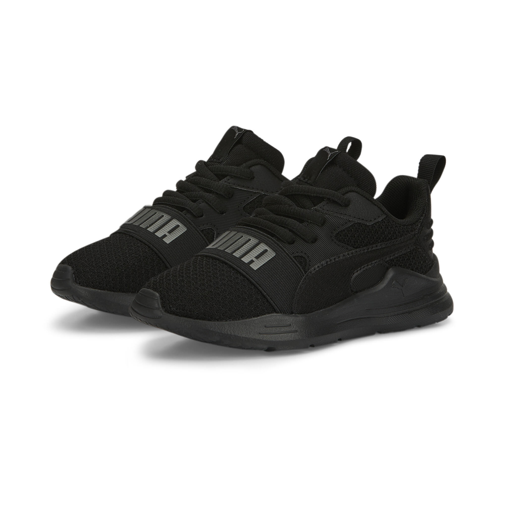 PUMA Wired Run Pure Shoes Kids In Black, Size EU 29