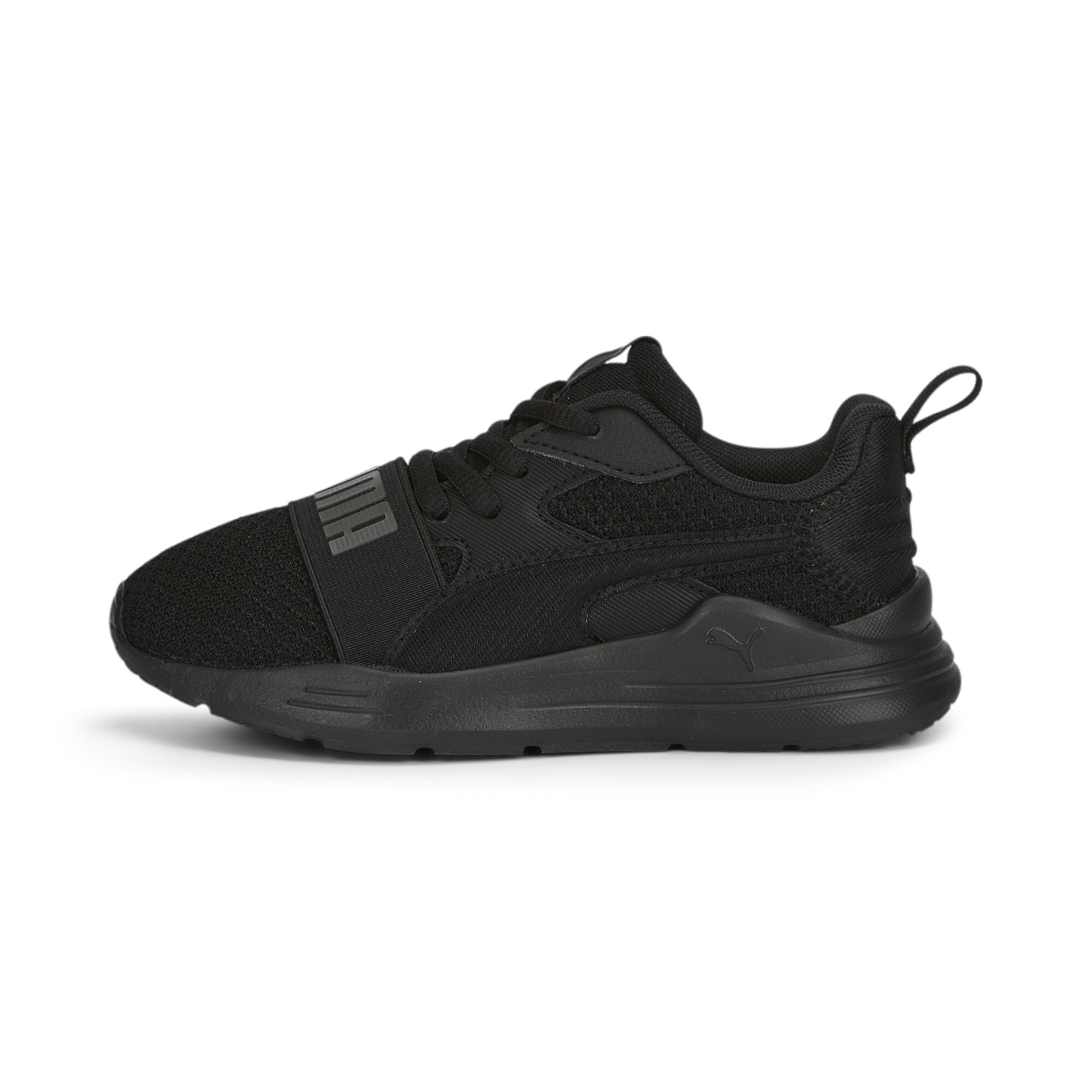 PUMA Wired Run Pure Shoes Kids In Black, Size EU 29