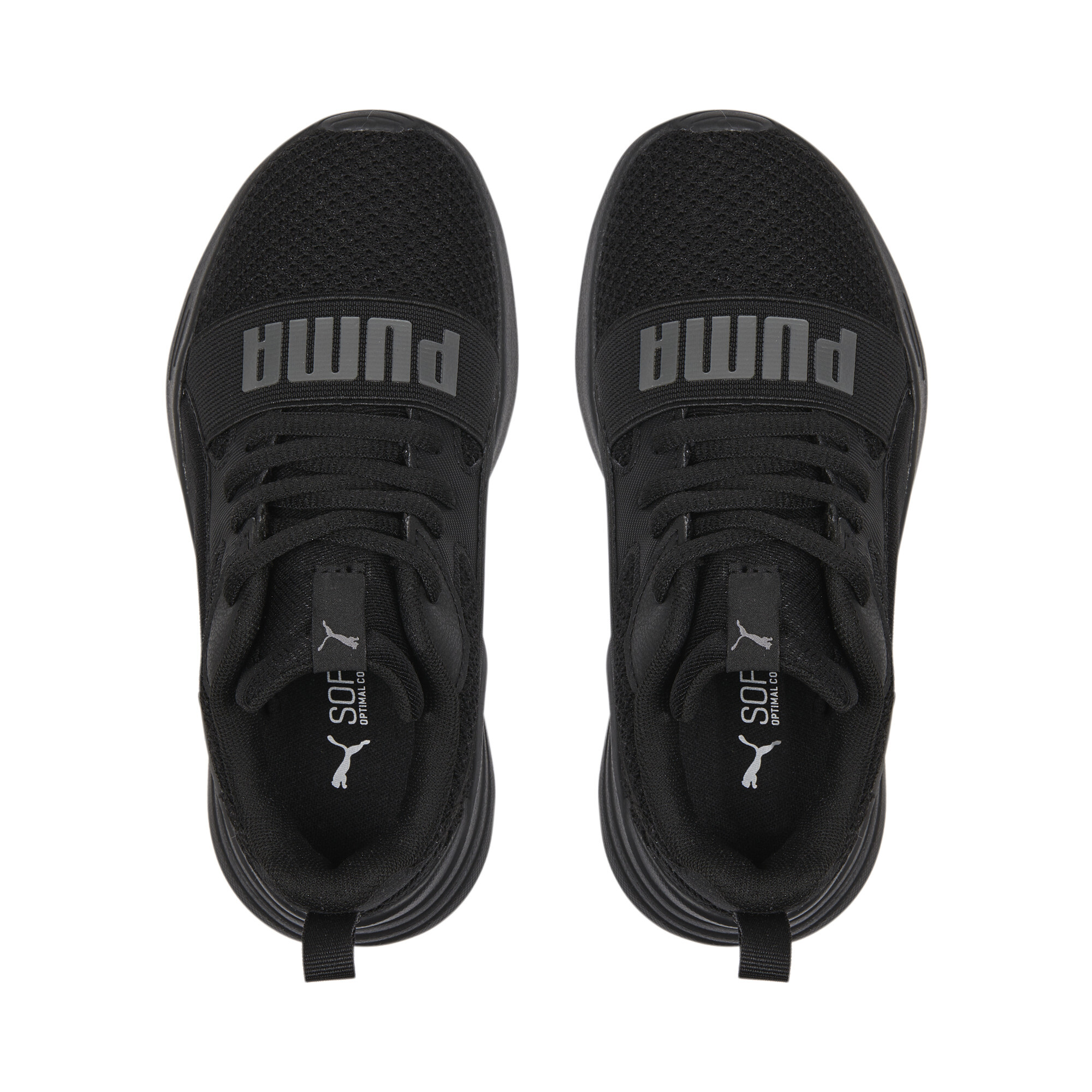 PUMA Wired Run Pure Shoes Kids In Black, Size EU 32.5