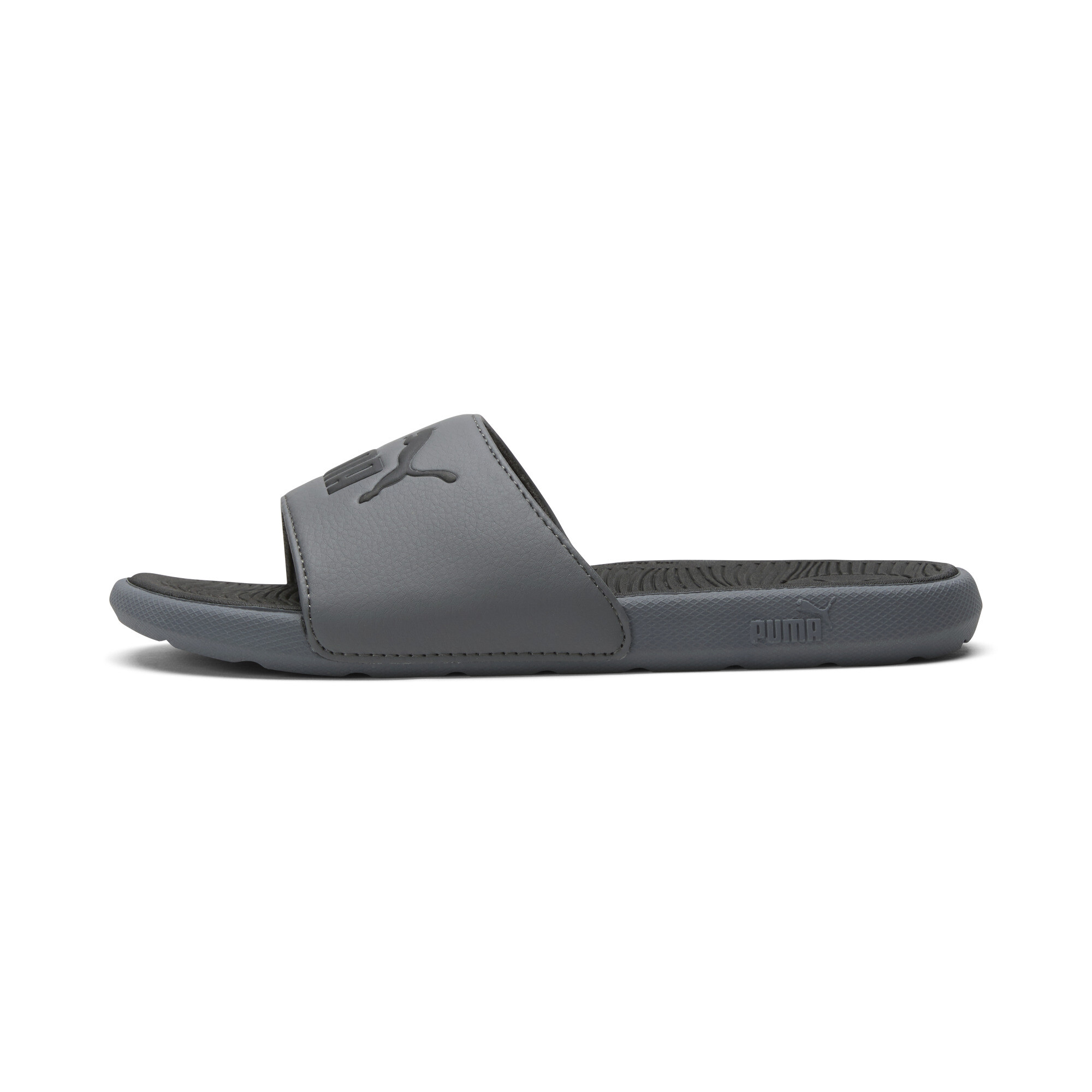 PUMA Cool Cat 2.0 Big Kids' Slides in Grey, Size 4