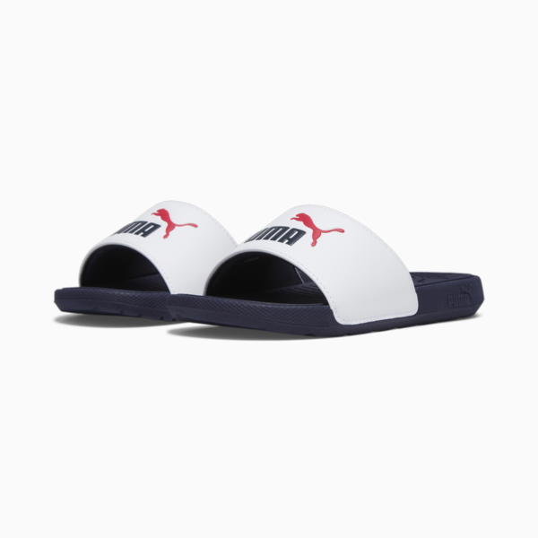 Sandalias Infantiles Cool Cat 2.0, PUMA White-PUMA Navy-For All Time Red, large-MEX
