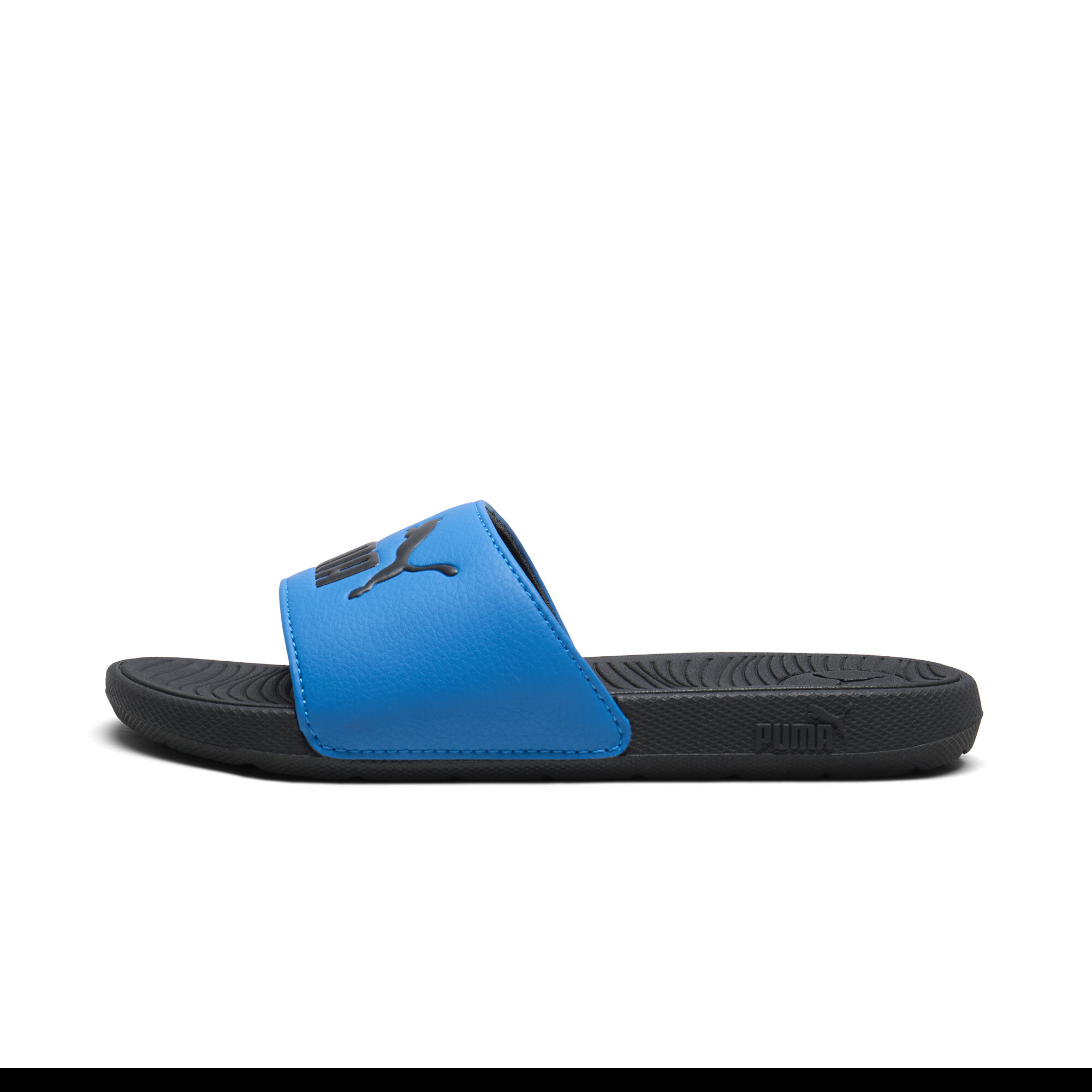 PUMA Cool Cat 2.0 Little Kids' Slides in Blue, Size 1