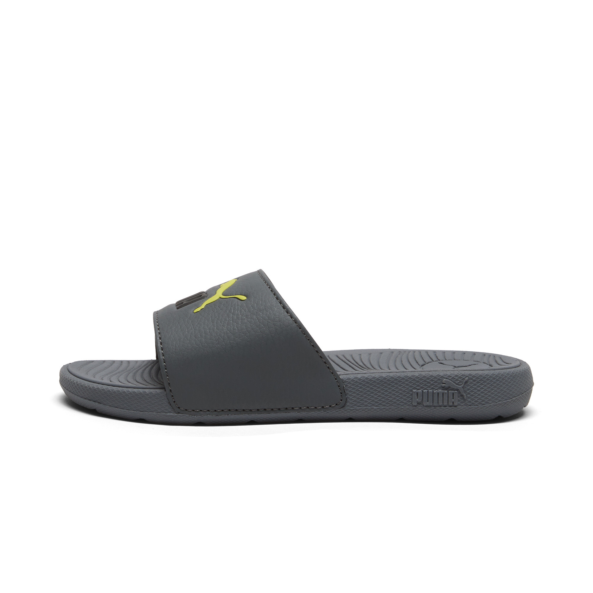 PUMA Cool Cat 2.0 Little Kids' Slides in Grey, Size 13