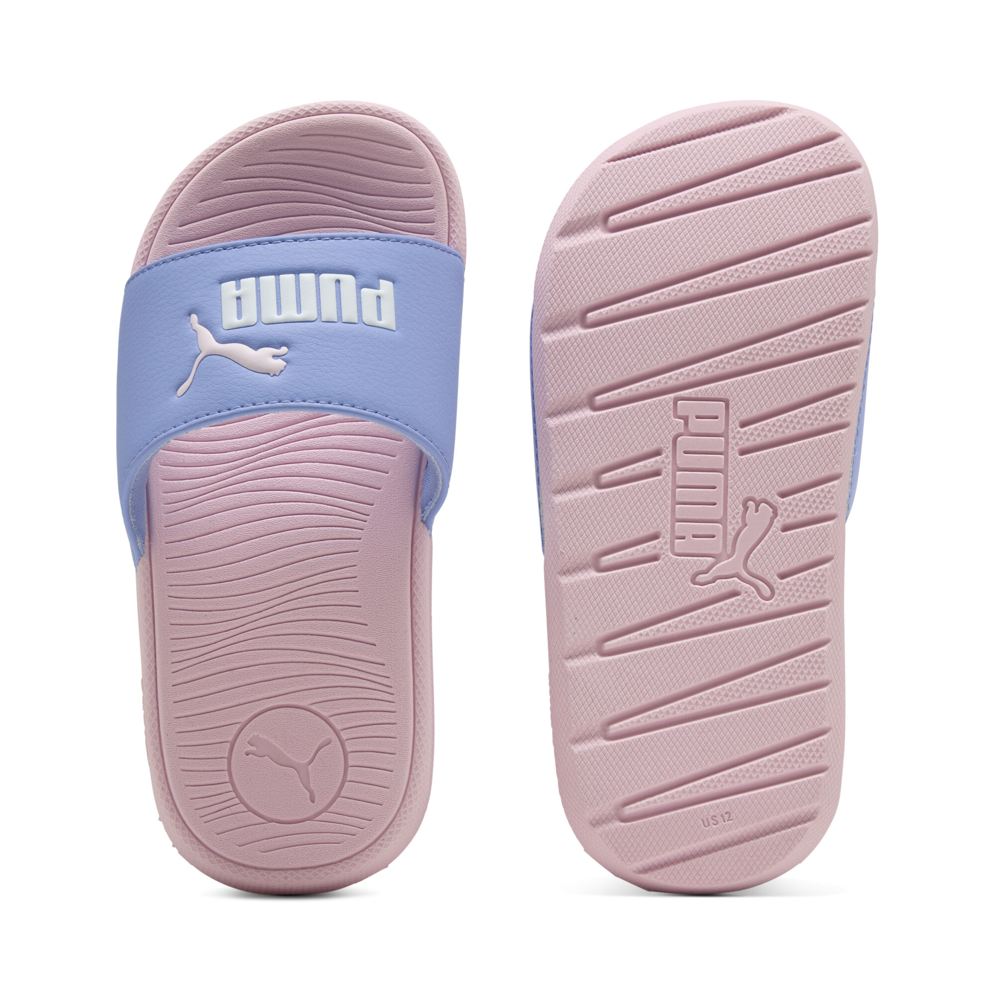 PUMA Cool Cat 2.0 Little Kids' Slides in Purple, Size 13