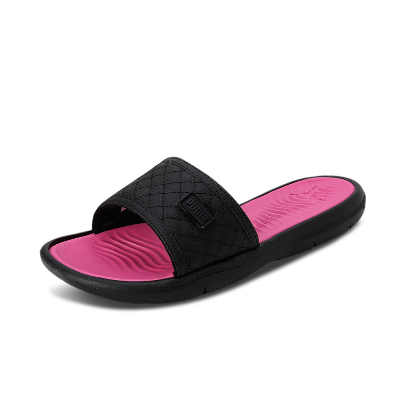 Women s PUMA Quilt Slides in Black size 5