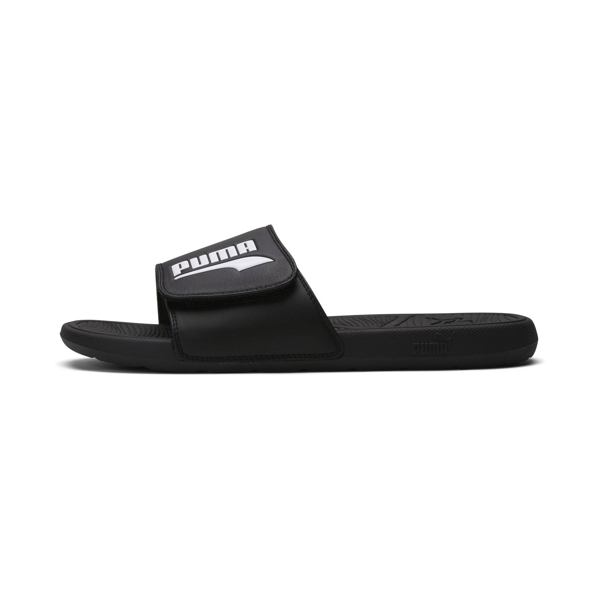 Shops grey puma slides