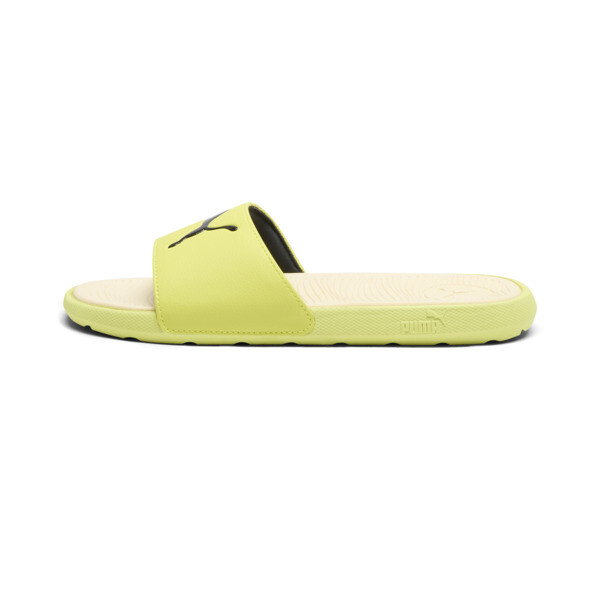 PUMA Cool Cat 2.0 Sport Women's Sandals in Lime Sheen/Black/Creamy Vanilla, Size 10