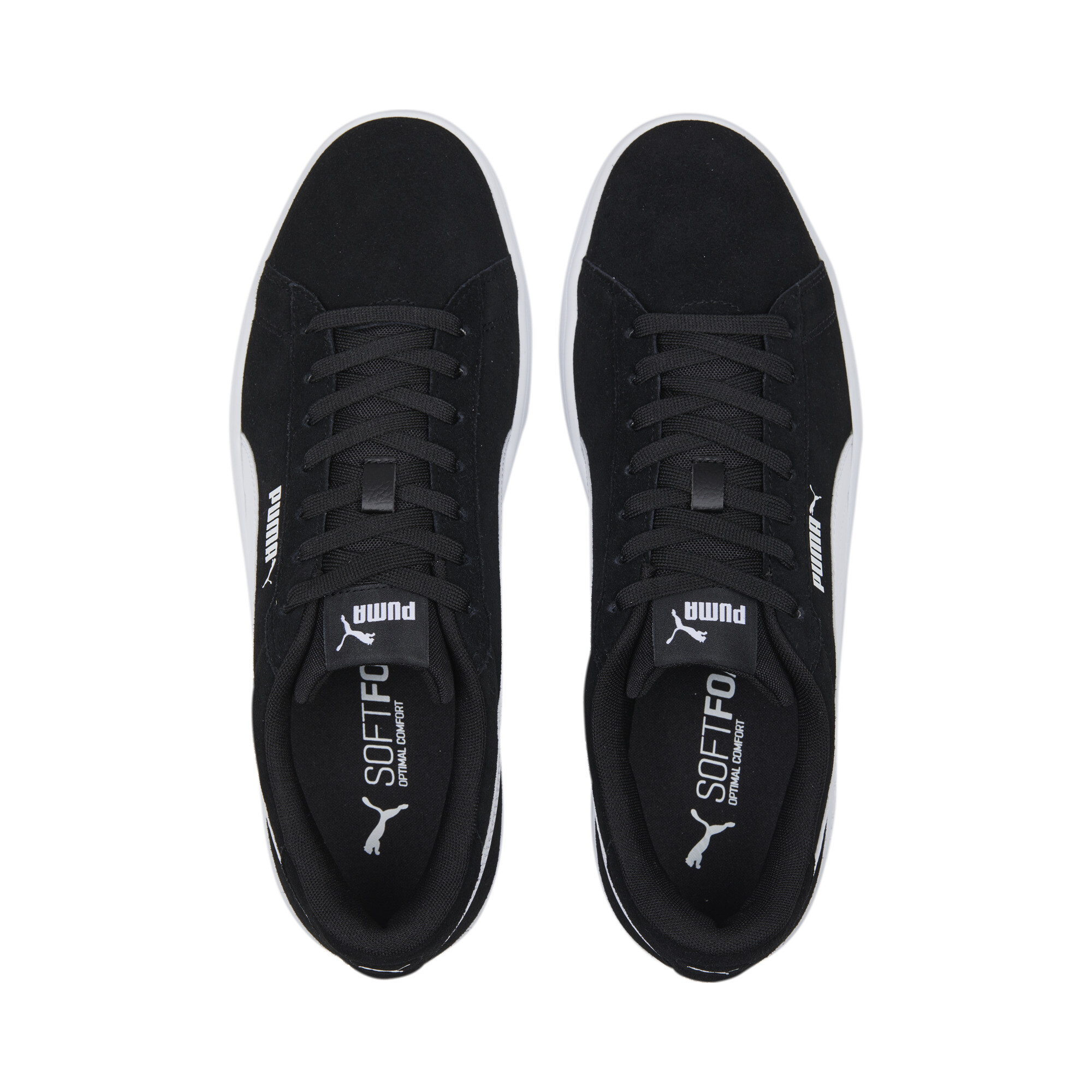 Puma Smash 3.0 Sneakers, Black, Size 38.5, Shoes