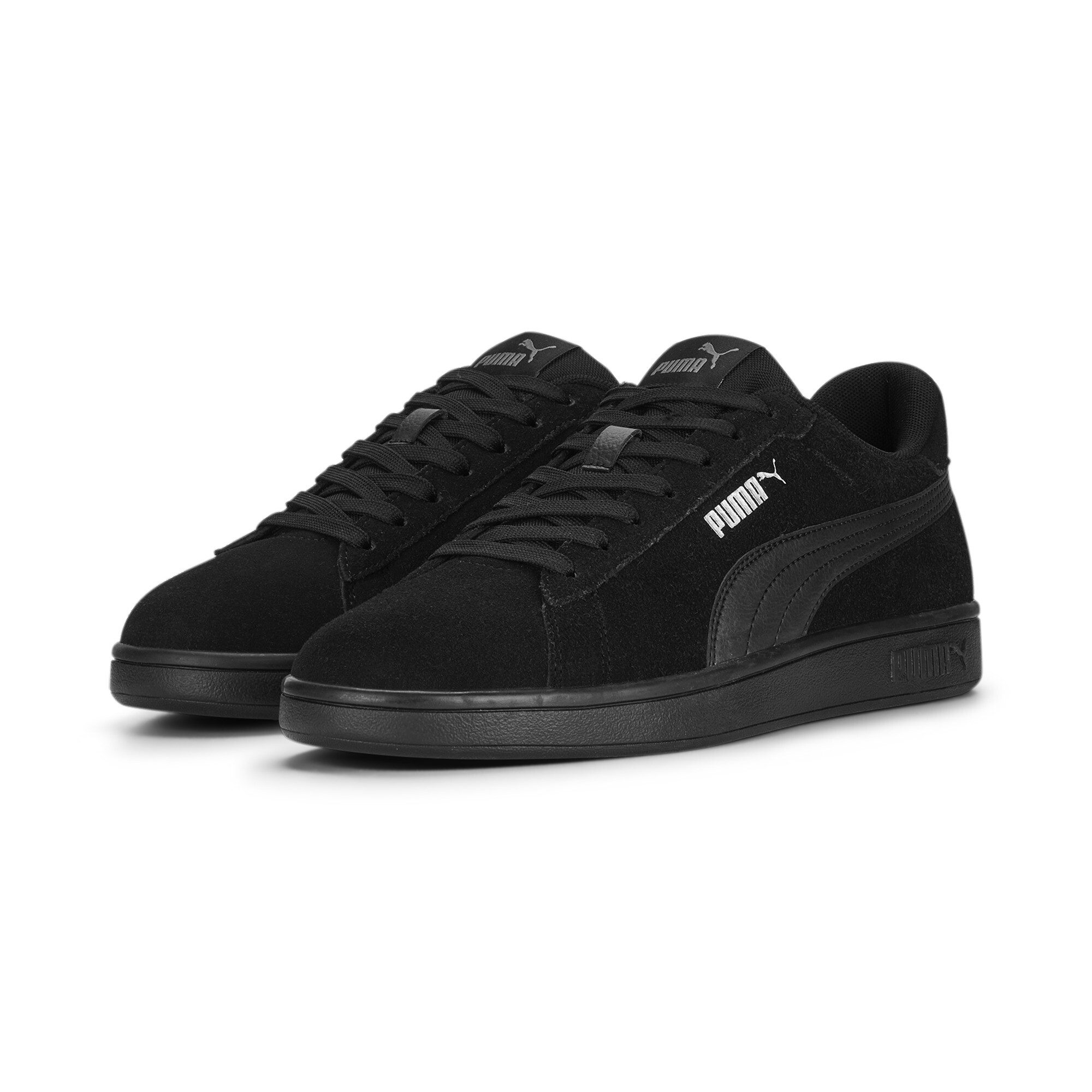 Puma Smash 3.0 Sneakers, Black, Size 36, Shoes