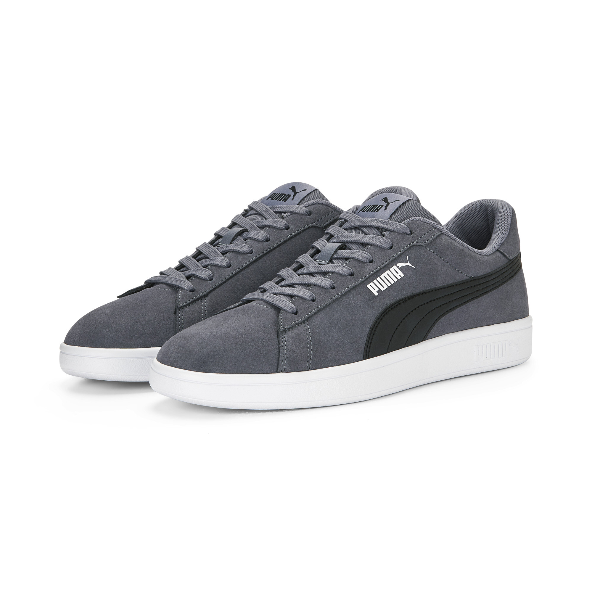 PUMA Smash 3.0 Sneakers, Zwart/Grijs/Wit, Maat 38,5 thumbnail 6