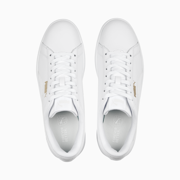 Smash 3.0 L Sneakers, PUMA White-PUMA White-PUMA Gold, large-ZAF