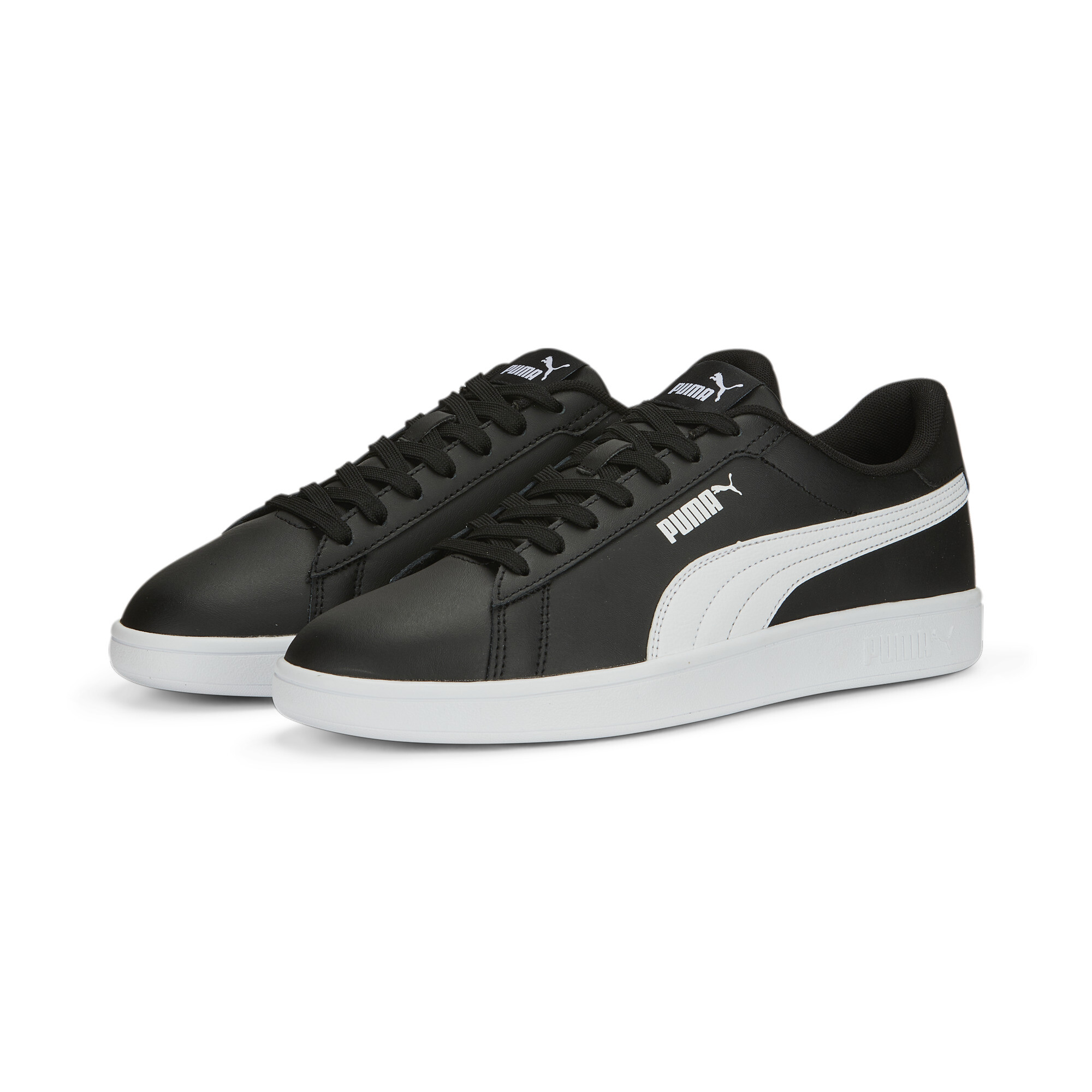 Men's PUMA Smash 3.0 L Sneakers In Black, Size EU 40.5