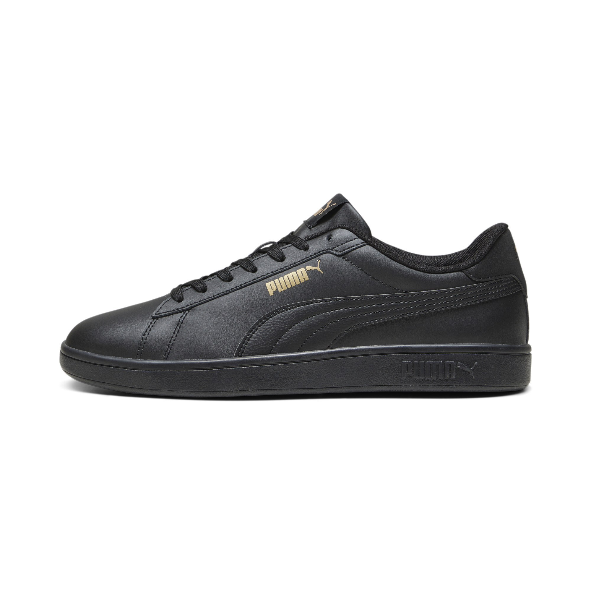 Puma Smash 3.0 L Sneakers Schuhe | Mit Plain | Black/Gold/Black | Größe: 44.5