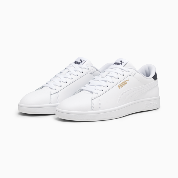 Smash 3.0 L Sneakers, PUMA White-PUMA Navy-PUMA Gold, large-MEX