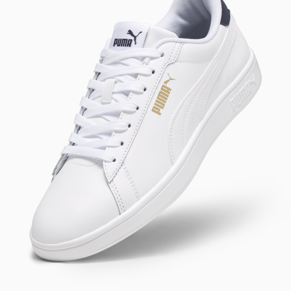 Smash 3.0 L Sneakers, PUMA White-PUMA Navy-PUMA Gold, large-MEX