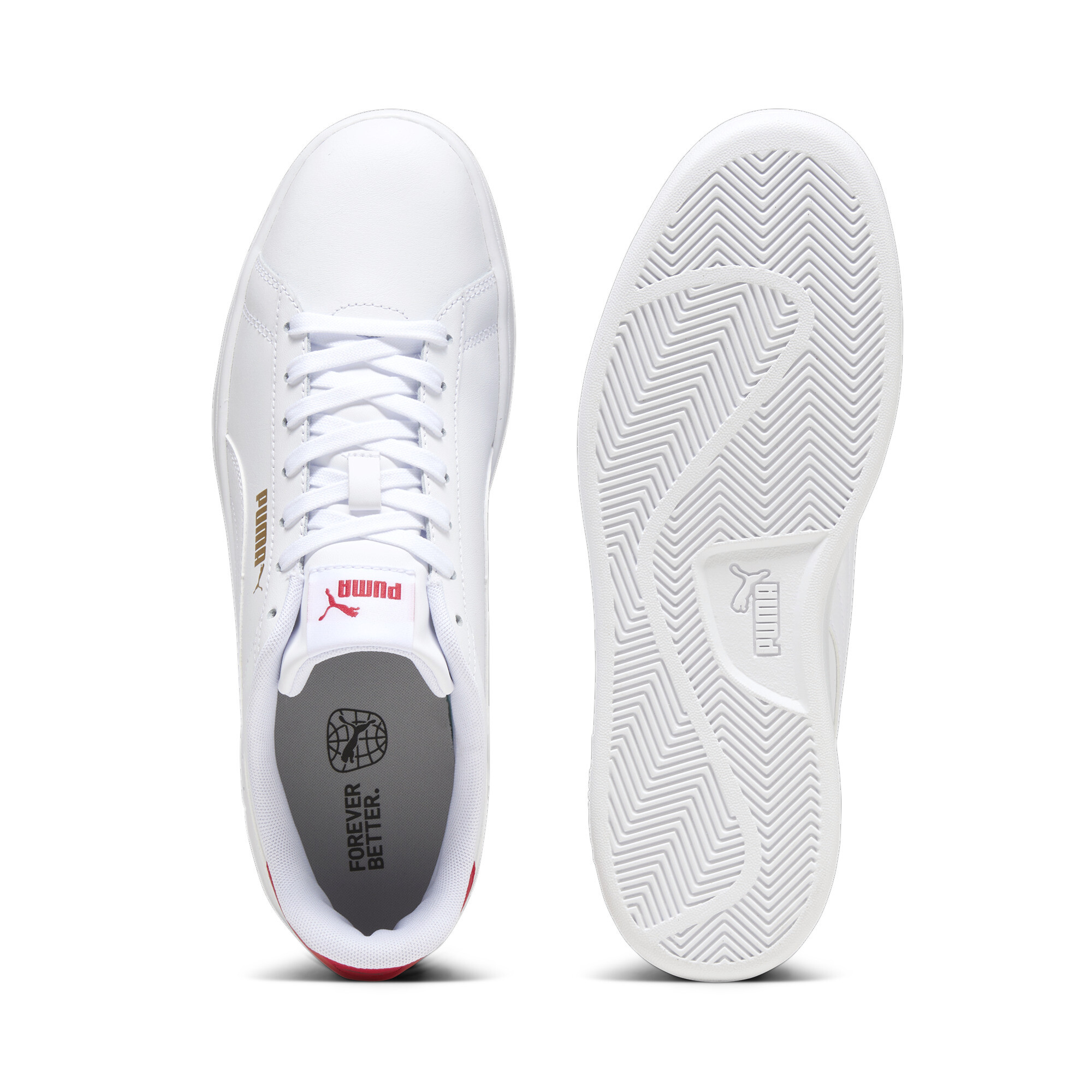 Puma Smash 3.0 L Sneakers, White, Size 38, Shoes