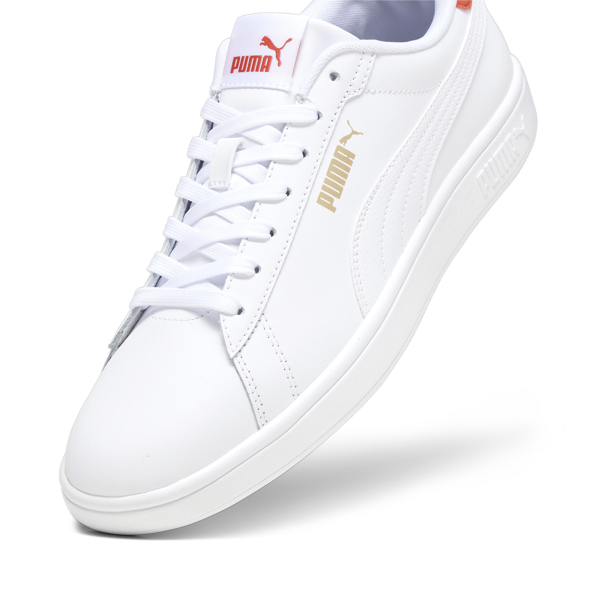 Puma Smash 3.0 L Sneakers, White, Size 40.5, Shoes