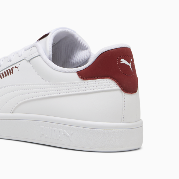 Tenis Smash 3.0 Cuero, PUMA White-Intense Red, large-MEX