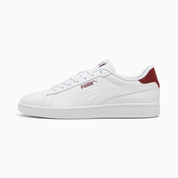 Tenis Smash 3.0 Cuero, PUMA White-Intense Red, large-MEX