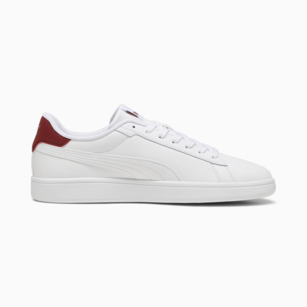 Tenis Smash 3.0 Cuero, PUMA White-Intense Red, large-MEX