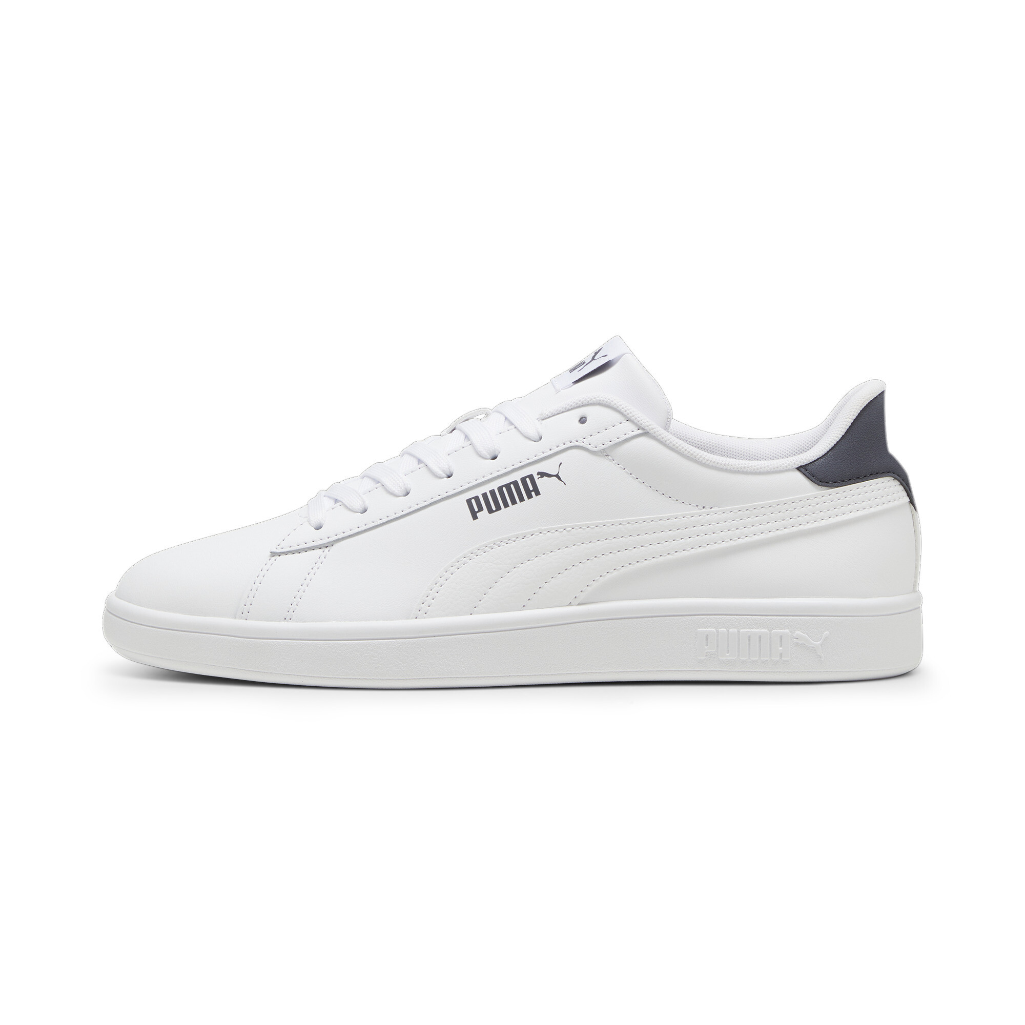 Puma Smash 3.0 L Sneakers Schuhe | Mit Plain | White/Galactic Gray | Größe: 45