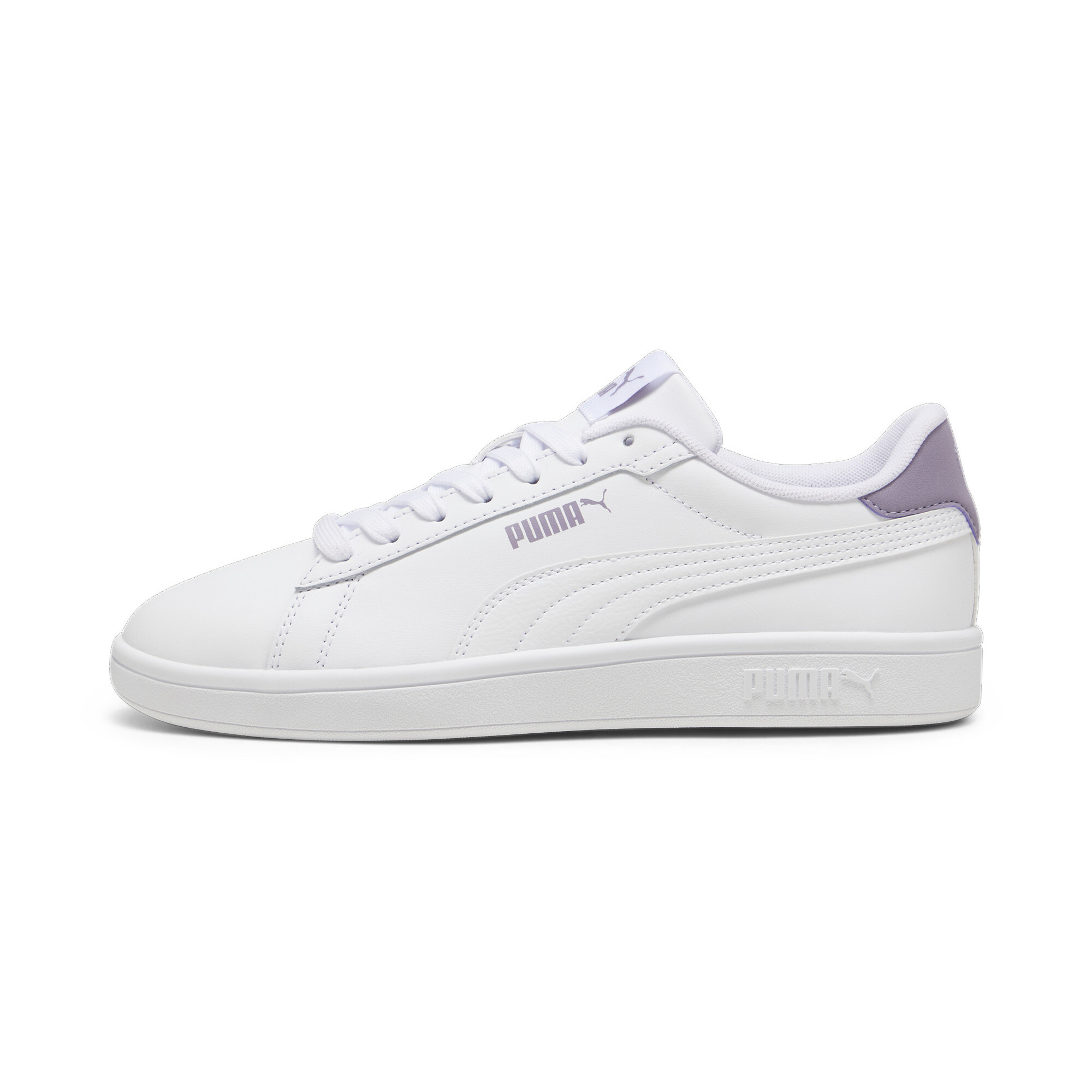 Puma Smash 3.0 L Sneakers Schuhe | Mit Plain | White/Pale Plum | Größe: 37.5