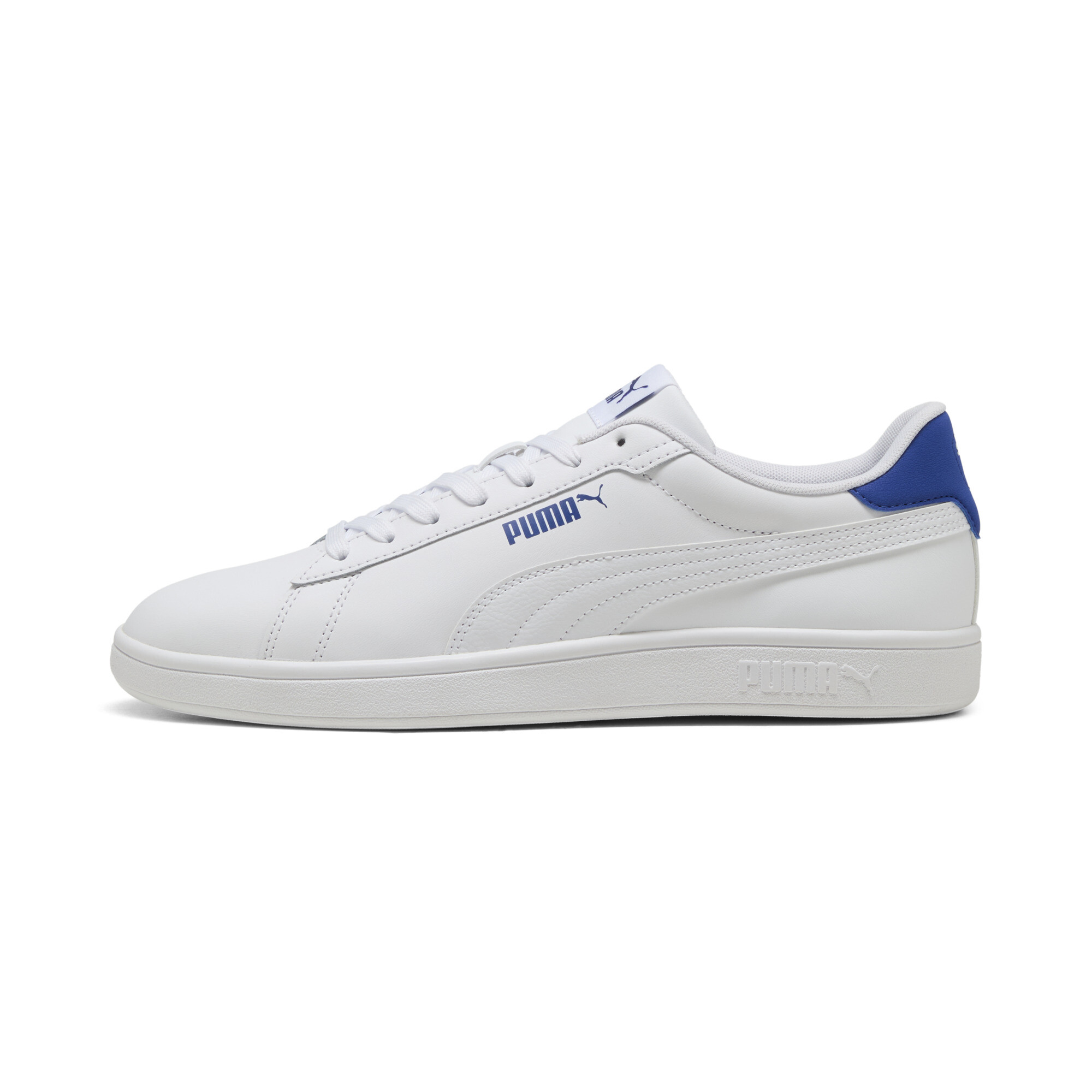 Puma Smash 3.0 L Sneakers Schuhe | Mit Plain | White/Vivid Blue | Größe: 38.5