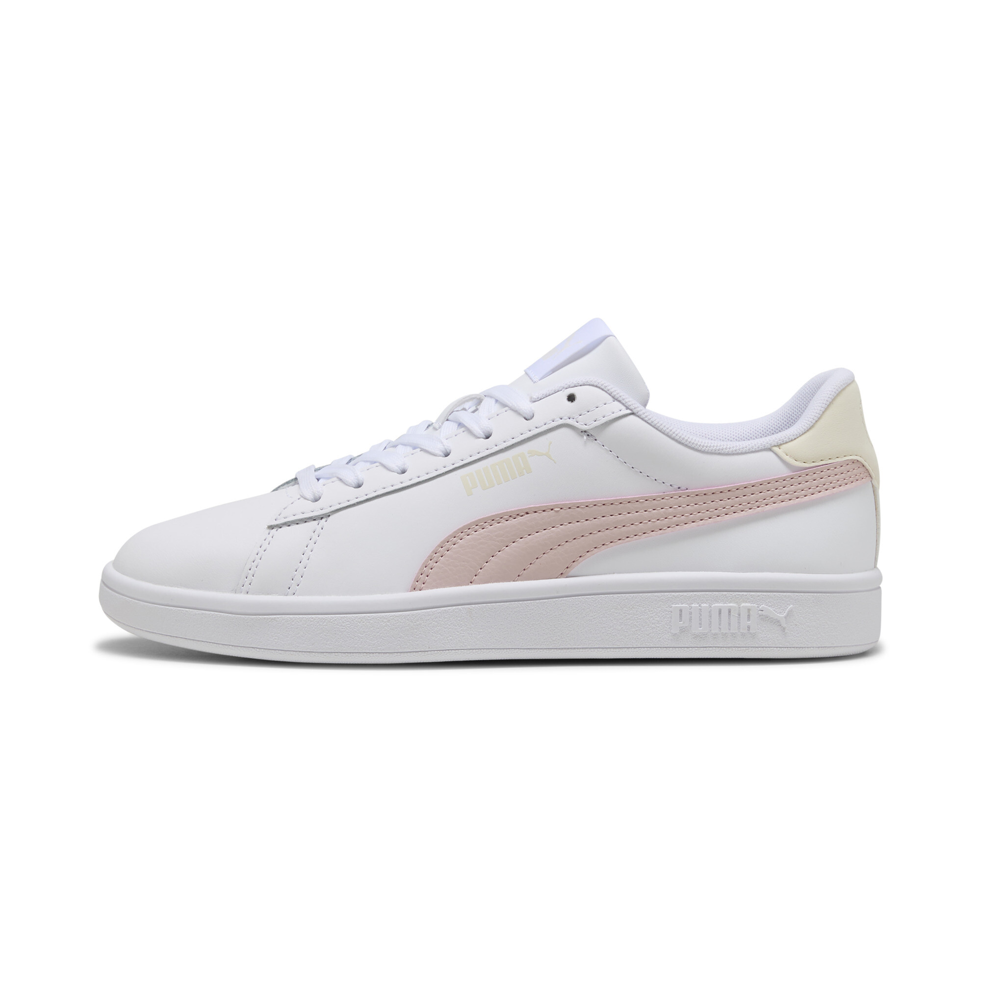 Puma Smash 3.0 L Sneakers Schuhe | Mit Plain | White/Mauve Mist/Frosted Ivory | Größe: 42.5