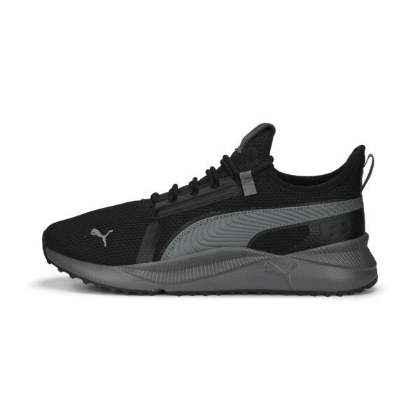 PUMA Pacer Future Street Knit Sneakers in Black/Cool Dark Grey - 391132_02