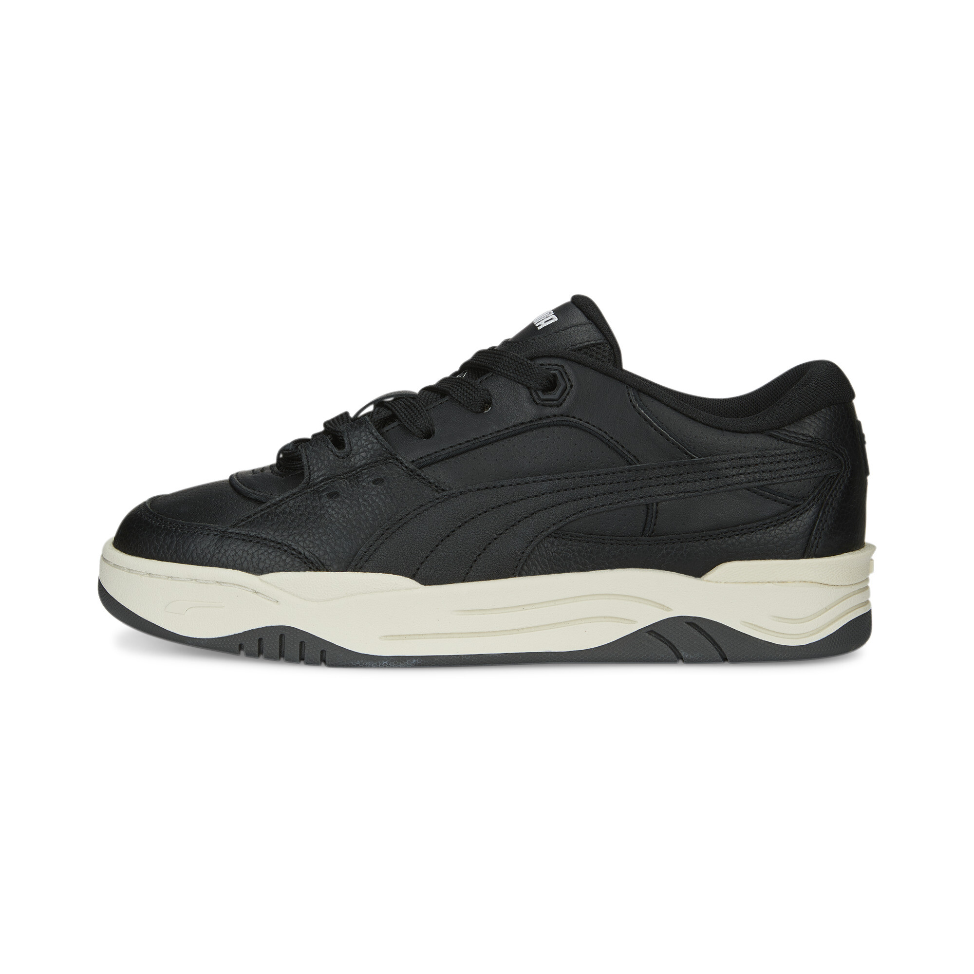 Men's Puma-180 Leather Sneakers, Black, Size 48, Shoes