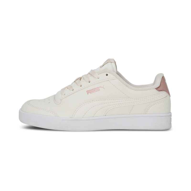 

Women's PUMA Shuffle Max V2 Sneakers, White/pink/gold