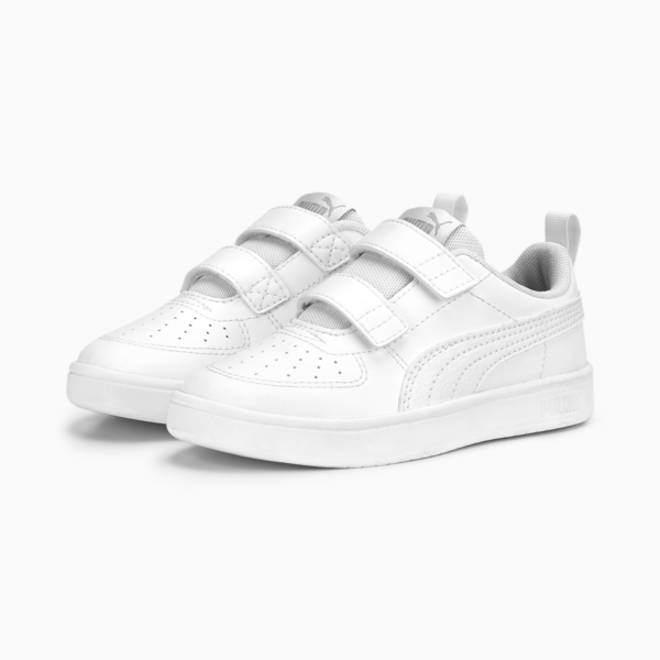 Tenis PUMA Rickie para niños, PUMA White-PUMA White-Cool Light Gray, large-MEX