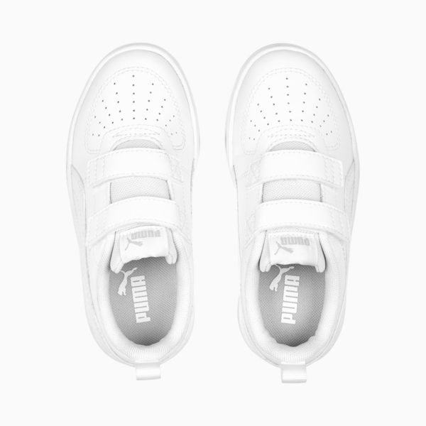 Tenis PUMA Rickie para niños, PUMA White-PUMA White-Cool Light Gray, large-MEX